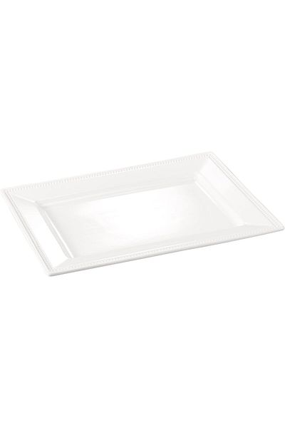 ORCHID 15" EMBOSSED RECT SERVING PLATE