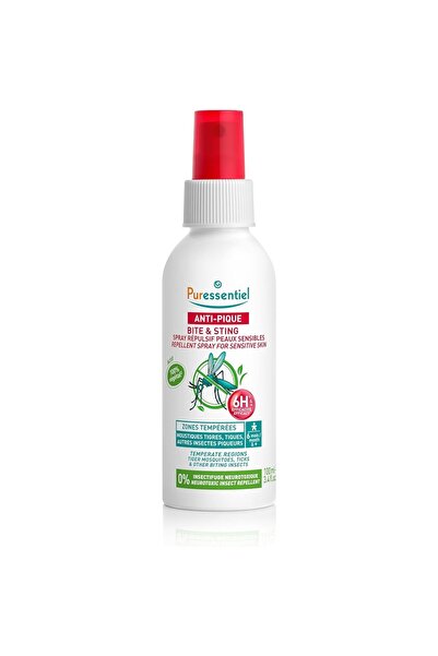 Puressentiel بخاخ مضاد للدغات الحشرات للبشرة الحساسة | 100 مل