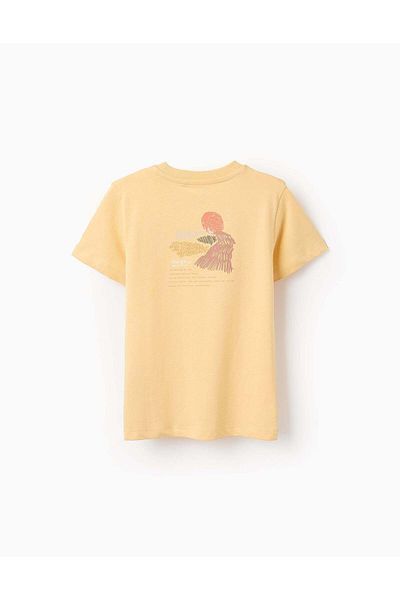 Ziddy Cotton T-shirt for Boys 'Sun', Yellow