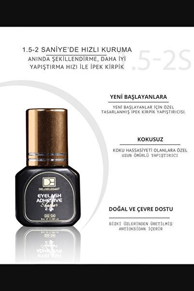 beautilux DeluxElegant İpek Kirpik Yapıştırıcısı DG-02 0,5S aniye