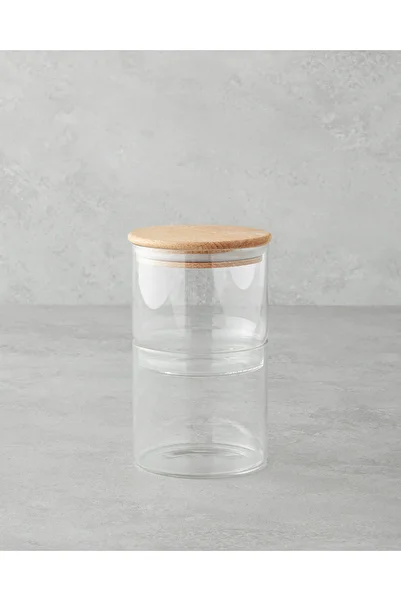 English Home Lucie Borosilicate 2-Piece Jar 1000 ml Transparent