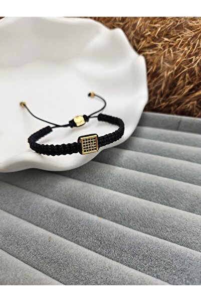 AURA Zircon Stone Macrame Bracelet Unisex