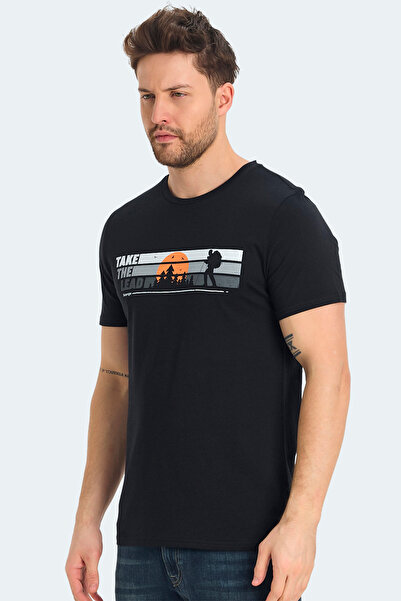 Slazenger Ανδρικό μαύρο μπλουζάκι RASA