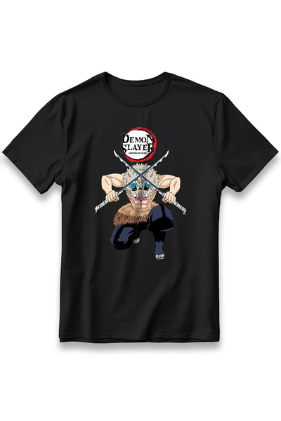EZG Business Μπλουζάκι Demon Slayer Inosuke με σχέδιο anime, Unisex, 100% βαμ...