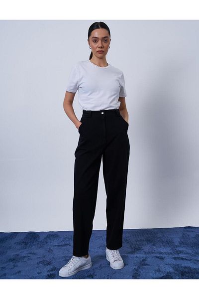 KYR Gray Denim Trousers - Carrot Cut