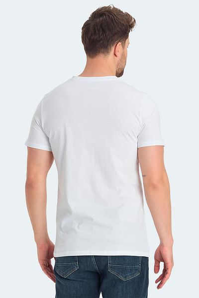 Slazenger Ανδρικό μπλουζάκι RAVA Λευκό Μοντέλο Αριθμός GX9688
