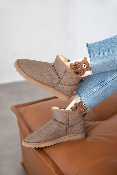 STRASWANS Asian Women's Sole Leather Yanmazdouble Layer Warm Footwear