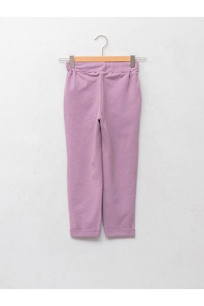 LC Waikiki Elastic Waist Printed Girl's Sweatpants