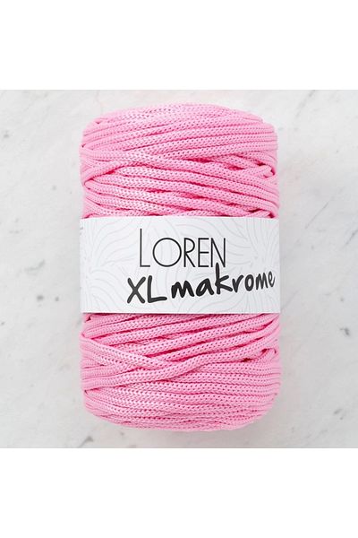 Ethab Ticaret Loren XL Macrame Pink Hand Knitting Rope - R047 - 33712