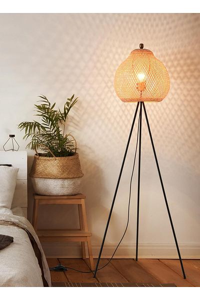 sharpdo Home Decoration Bedroom Living Room Floor Lamp, 3 Color Lighting, Foot Switch 9W