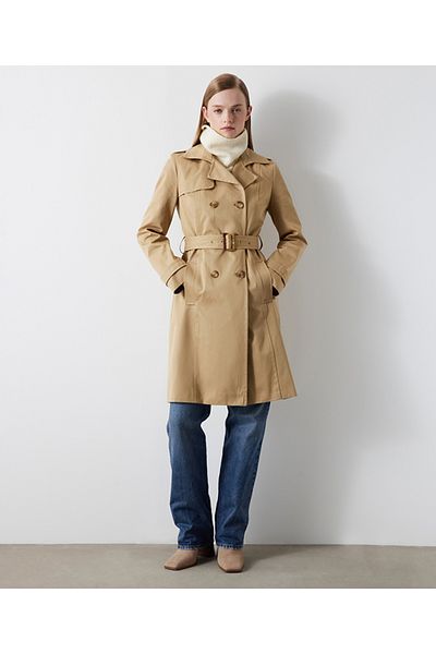 İpekyol Belted double-breasted trench coat