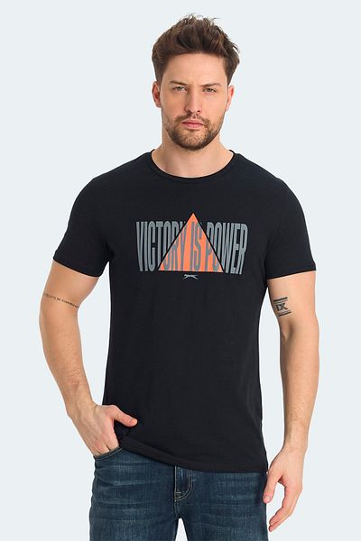 Slazenger Ανδρικό μαύρο μπλουζάκι RAVID