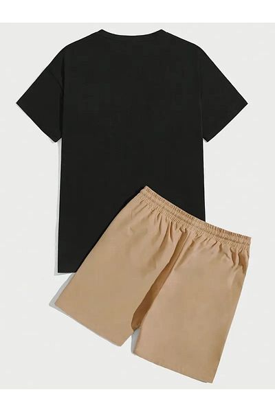 PENTHİLUS Cold Bear Printed Unisex Shorts T-Shirt Set
