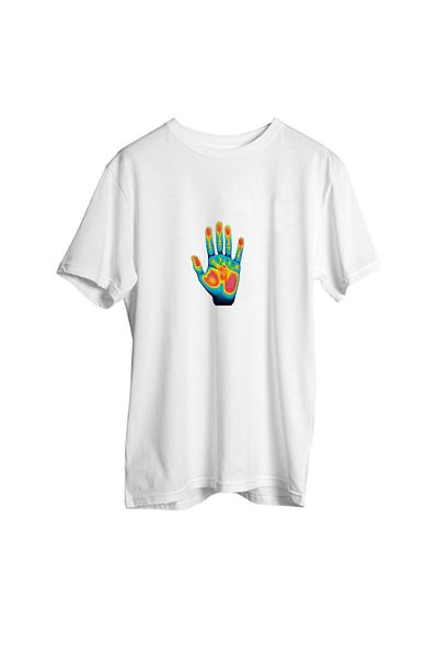 Korefanzin Μπλουζάκι White Trend 2025 Season Unisex Thermal Skull Oversize T-shirt