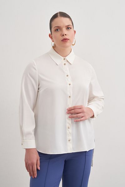 Aker Woven Tunic with Pleated Detail on the Back