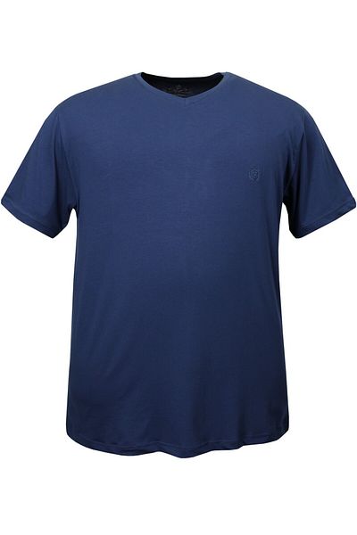 tambattal Plus Size Cotton Single Jersey V-Neck T-Shirt
