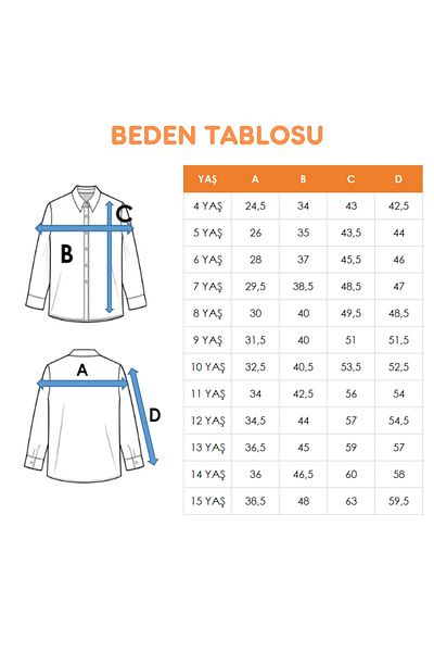 GİYİCEM TEKSTİL Cămașă cu plăcuță în față pentru fetiță 3145