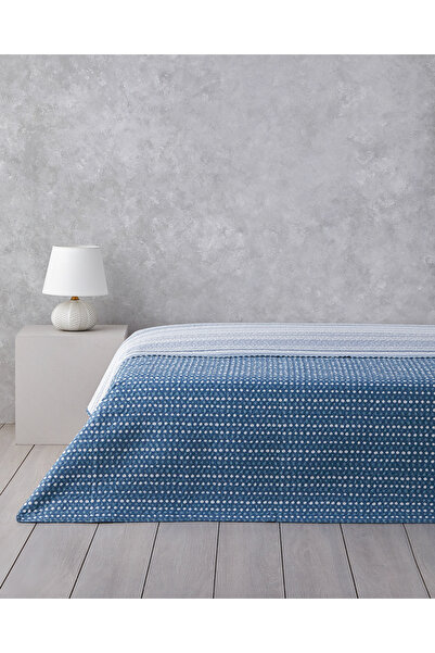 English Home Contemporary Chic King Size Çok Amaçlı Örtü 240x220 cm Lacivert
