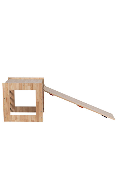 joykidstoy Montessori Kare Pikler + Geometrik Rampa Ve Kaydırak Seti (2'li Set)