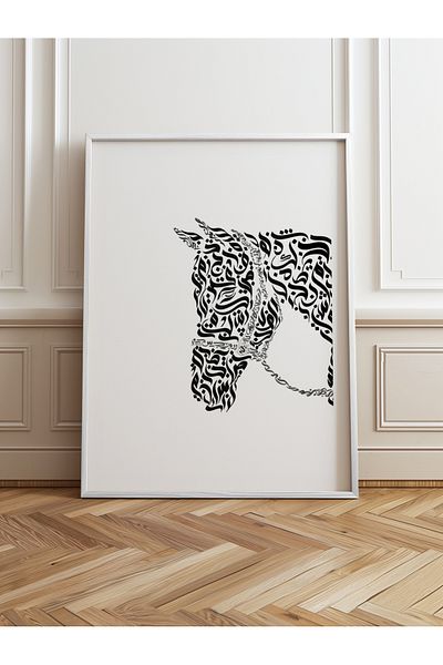 HOMEPACK Pictură cu un singur cadru din lemn Pictură poster dintr-o bucată TK/1197