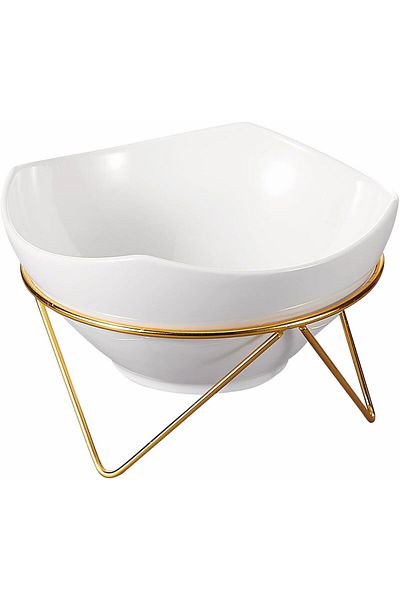 ORCHID 10.5“ SALAD BOWL WITH GOLD STAND