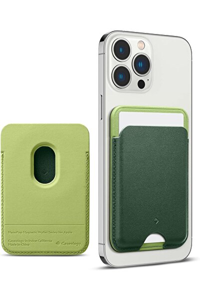 Kipgsm Magsafe Destekli Modellere Uygun Cüzdan Kılıf Deri Kartlıklı Kaymaz Şa...