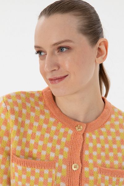 U.S. Polo Assn. سترة صوفية نسائية من السلمون 50293038 -VR047