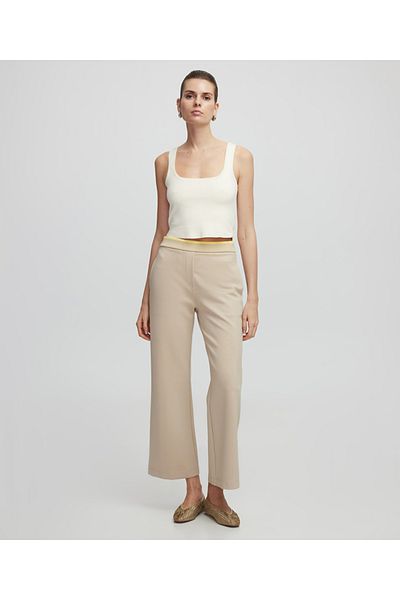 İpekyol Contrast Waist Culotte Fit Pants
