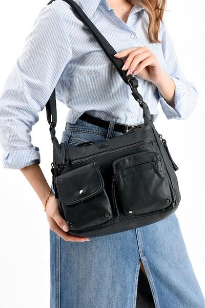 Baginn Geantă Crossbody Messenger pentru femei 25*20cm Piele vegană, buzunare multiple