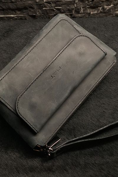 MAT Deri Men's Hand Bag Genuine Leather Hand Banded Wallet Portfolio Purse Seyehat Care Hand Bag