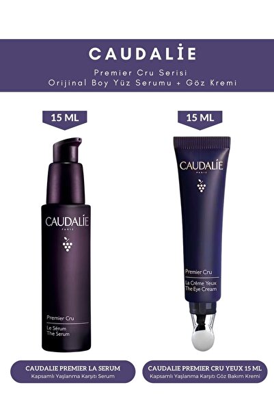 Caudalie Premier CRU Serisi Yüz Serumu | Göz Kremi Orijinal Boy Set
