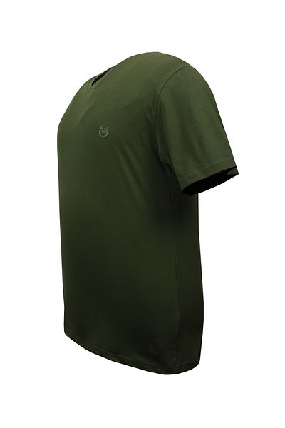 tambattal Plus Size Cotton Single Jersey V-Neck T-Shirt