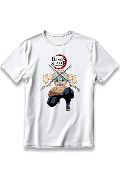 EZG Business Μπλουζάκι Demon Slayer Inosuke με σχέδιο anime, Unisex, 100% βαμ...
