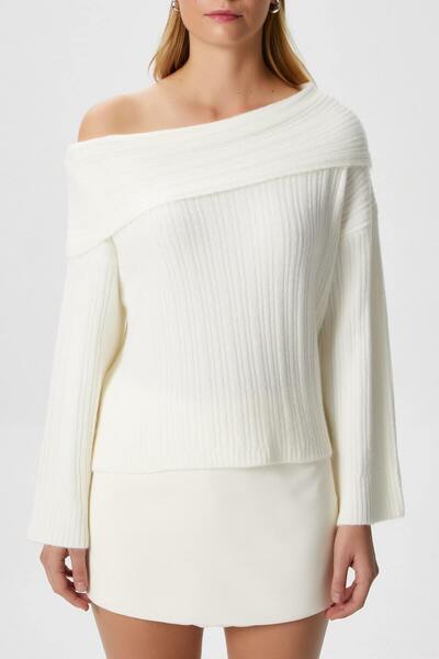 Ritnice Γυναικείο πουλόβερ Perla Cream με απαλή υφή