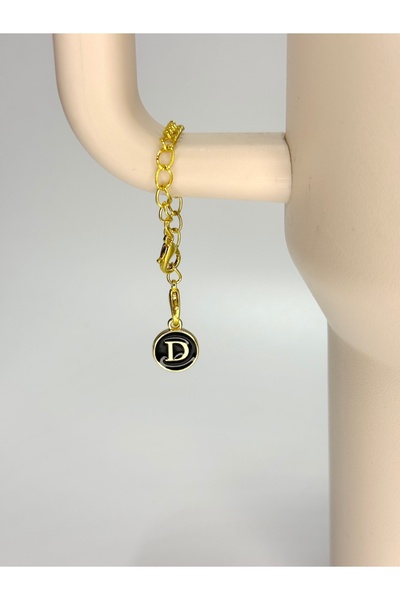 YuccaCo Accessorize Your Life ملحق متوافق مع الترمس باللون الأسود مع حرف D/حل...