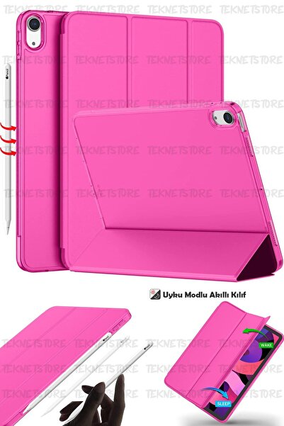 TEKNETSTORE İpad Air 11" M3(2025)/m2 (2024)/air 10.9"(2022 / 2020)uyumlu Kılıf Kapaklı Standlı Uyku Modlu Smart