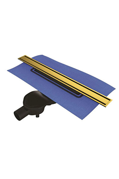 VitrA 59980559000 Eco Flow DK100 40cm Duş Kanalı - Parlak Altın Yandan - 5702701