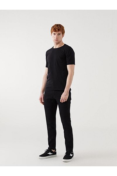 LC Waikiki Ανδρικό T-Shirt από βαμβακερό χτενισμένο λαιμό
