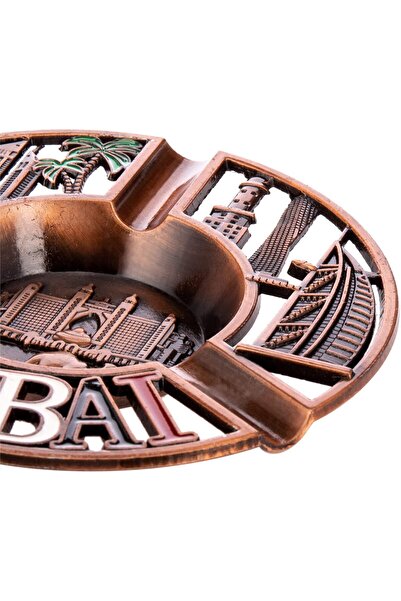 AKDC Dubai Souvenir Plate 11Cm X 11Cm X 1Cm White