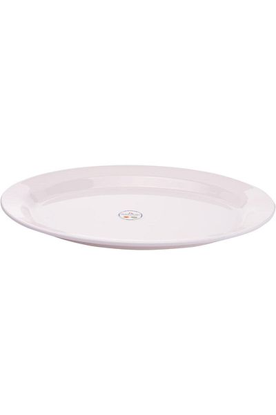 AKDC M/Mine Oval Plate L(25cm) xW(33cm) xH(3cm) White