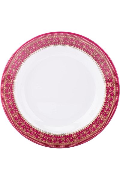 AKDC M/Mine Soup Plate L(25cm) xW(25cm) xH(3cm) White And Pink
