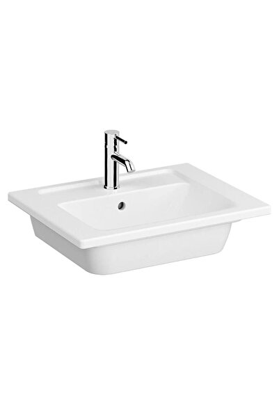 VitrA Integra Etajerli Lavabo 7055B003-0001 Dikdörtgen - 60x47 cm - Tek Armat...