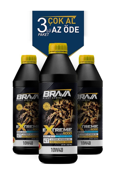 Brava EXTREME 6000 4T 10W40 3X 1 LT MOTOR YAĞI