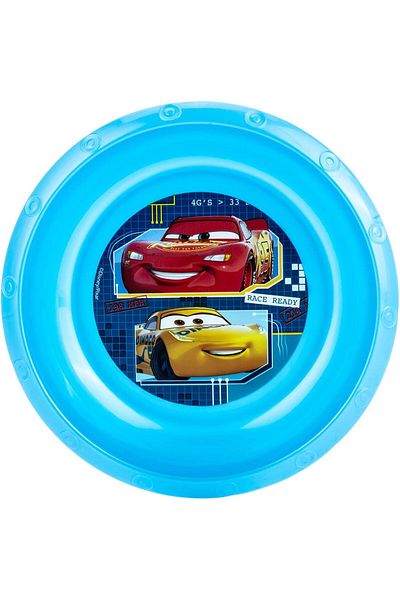 AKDC SNACK PLATE CARS 16CMX16CMX3CM Blue