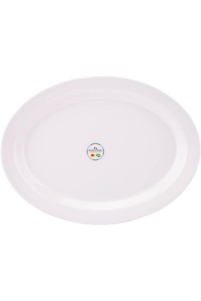 AKDC M/Mine Oval Plate L(25cm) xW(33cm) xH(3cm) White
