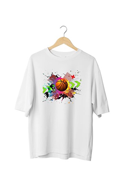 Panda Baskı Tekstil تي شيرت بتصميم خاص بطابع كرة السلة