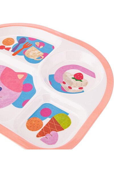 AKDC M/Mine Kids Plate L(21cm) xW(27cm) xH(2cm) White