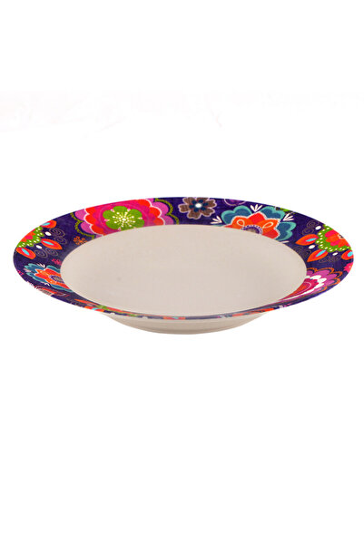 Fissman Bamboo Fibre Deep Plate Multicolour 23x3.6x23cm
