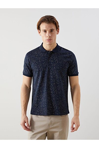 LC Waikiki LCWAIKIKI Classic Polo Collar Short Sleeve Patterned Men's T-Shirt