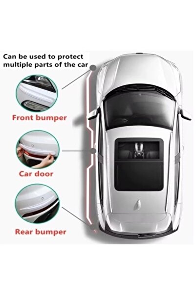 TTT Araba Tampon Koruyucu Karbon Desenli Beyaz